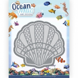 Stanz-Schablone - Ocean Wonders - Muschel - Amy Design - 3tlg.