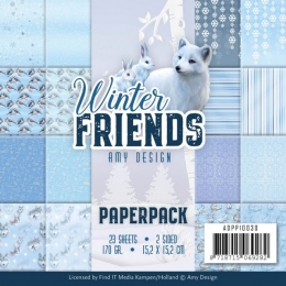 Paperpack - 23 Bgen - Winter Friends - Amy Design