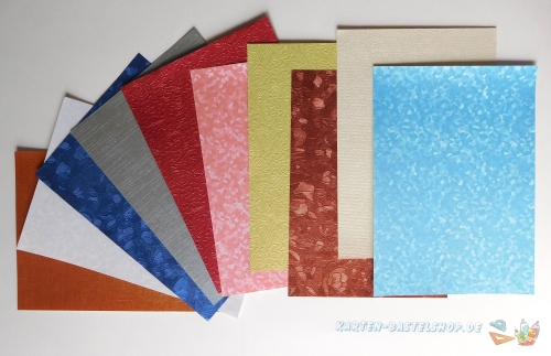 Bastelpapier-Mix - 10 Bgen - A6 - LeSuh