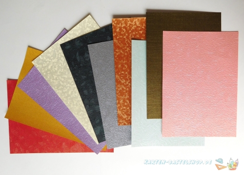Bastelpapier-Mix - 10 Bgen - A6 - LeSuh