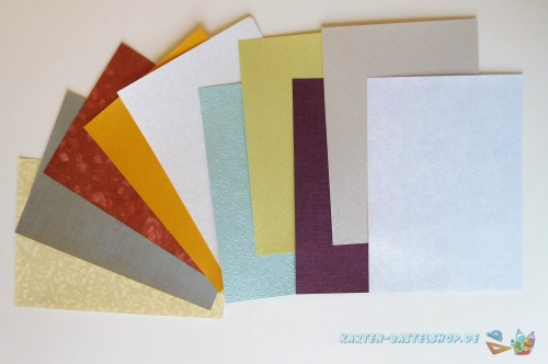 Bastelpapier-Mix - 10 Bgen - A6 - LeSuh