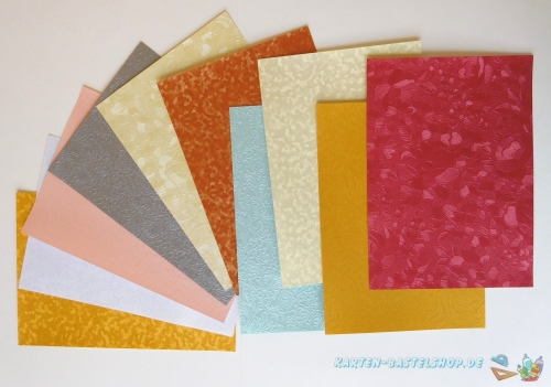 Bastelpapier-Mix - 10 Bgen - A6 - LeSuh