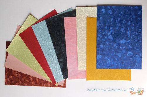 Bastelpapier-Mix - 10 Bgen - A6 - LeSuh