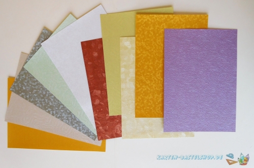 Bastelpapier-Mix - 10 Bgen - A6 - LeSuh