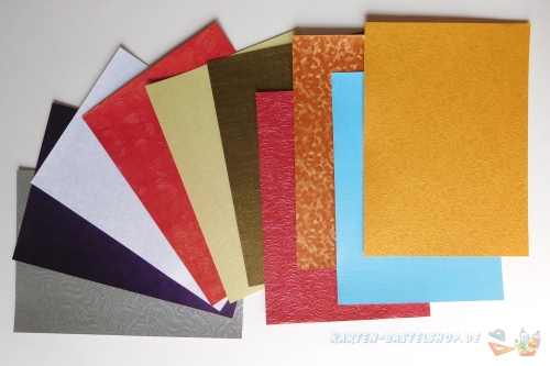 Bastelpapier-Mix - 10 Bgen - A6 - LeSuh