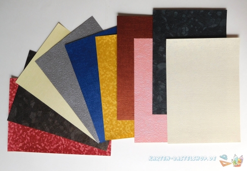 Bastelpapier-Mix - 10 Bgen - A6 - LeSuh