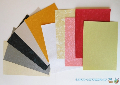Bastelpapier-Mix - 10 Bgen - A6 - LeSuh