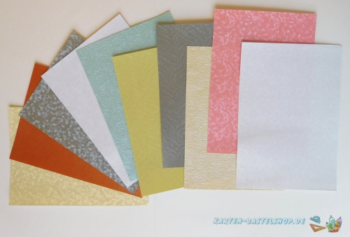 Bastelpapier-Mix - 10 Bgen - A6 - LeSuh