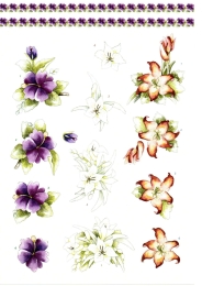 Stanzbogen-Buch Nr.15 - Happy Flowers / Blumen