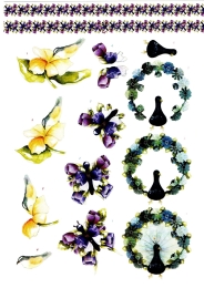 Stanzbogen-Buch Nr.2 - Flowers / Blumen
