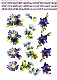 Stanzbogen-Buch Nr.2 - Flowers / Blumen