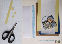 Mini-Bastelset Wintergre fr 3 Karten