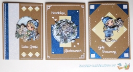 Mini-Bastelset Wintergre fr 3 Karten