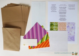 Das kleine Bastelset Geburtstagsgre fr 6 Karten (mit Schneidebgen)