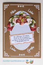 Das kleine Bastelset Geburtstagsgre fr 6 Karten (mit Schneidebgen)