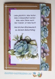 Das kleine Bastelset Geburtstagsgre fr 6 Karten (mit Schneidebgen)