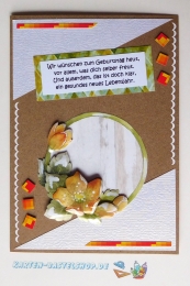 Das kleine Bastelset Geburtstagsgre fr 6 Karten (mit Schneidebgen)