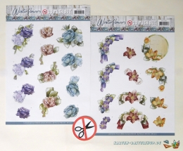 Das kleine Bastelset Geburtstagsgre fr 6 Karten (mit Stanzbgen)