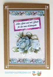 Das kleine Bastelset Geburtstagsgre fr 6 Karten (mit Stanzbgen)