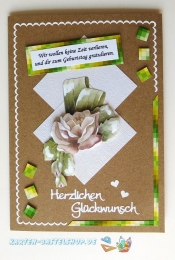 Das kleine Bastelset Geburtstagsgre fr 6 Karten (mit Stanzbgen)