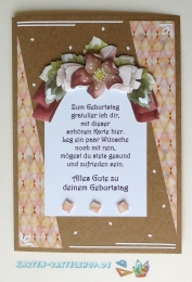 Das kleine Bastelset Geburtstagsgre fr 6 Karten (mit Stanzbgen)