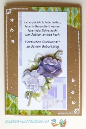 Das kleine Bastelset Geburtstagsgre fr 6 Karten (mit Stanzbgen)