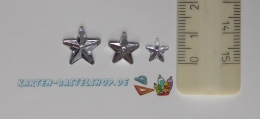 Stasssteine - Sterne - silber - 360 Stck - Schmucksteine