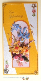 Stasssteine - Blumen - bunt - 252 Stck - Schmucksteine