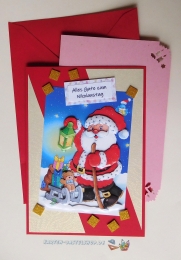 3D-Karte - Alles Gute zum Nikolaus - Nr.587 - Handarbeit