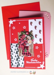 3D-Karte - Frohe Weihnachten - Nr.591 - Handarbeit