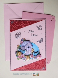 3D-Karte - Alles Liebe - Nr.614 - Handarbeit