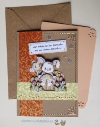 3D-Karte - Ein frohes Osterfest - Nr.616 - Handarbeit