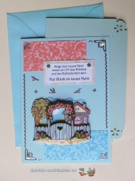 3D-Karte - Viel Glck im neuen Heim - Nr.621 - Handarbeit