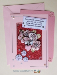 3D-Karte - Karte zum Valentinstag - Nr.623 - Handarbeit