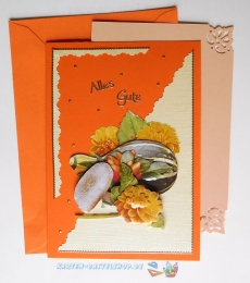 3D-Karte - Alles Gute / Herbst - Nr.631 - Handarbeit