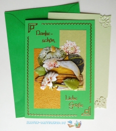 3D-Karte - Dankeschn / Liebe Gre / Herbst - Nr.633 - Handarbeit