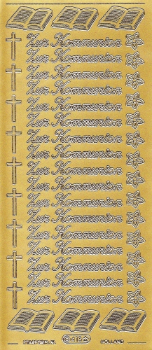 Sticker - Zur Kommunion - gold - 413