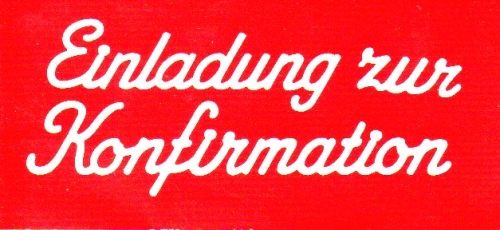 Sticker - Einladung zur Konfirmation - wei - 498