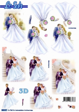 3D-Stanzbogen Hochzeit von LeSuh (680.017)
