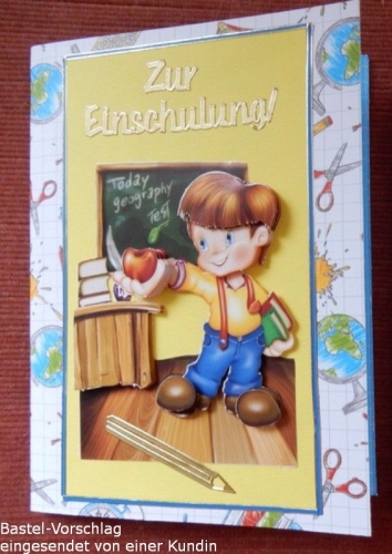 3D-Stanzbogen Schulanfang von LeSuh (680.012)