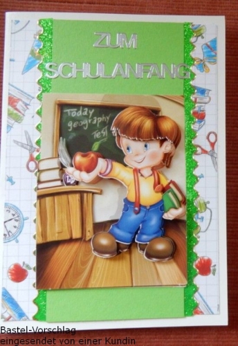 3D-Stanzbogen Schulanfang von LeSuh (680.012)