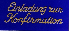 Sticker - Einladung zur Konfirmation - gold - 498