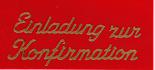 Sticker - Einladung zur Konfirmation - gold - 498