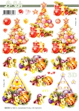 3D-Stanzbogen Weihnachtsbaum von LeSuh (680.036)