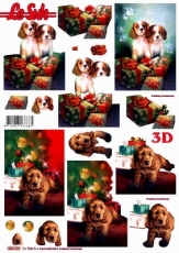 3D-Stanzbogen Weihnachten mit Hund von LeSuh (680.026)