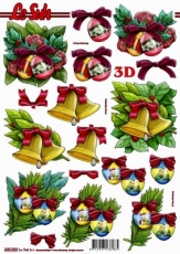 3D-Stanzbogen Weihnachtsmotive von LeSuh (680.020)