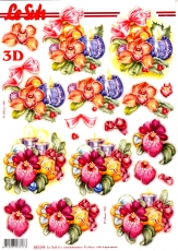 3D-Stanzbogen Weihnachtsdeko mit Kerzen von LeSuh (680.044)