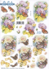 3D-Stanzbogen Schmetterlinge von LeSuh (680.108)