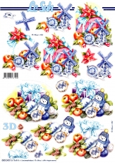 3D-Stanzbogen Weihnachtsdeko von LeSuh (680.043)