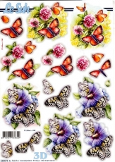 3D-Stanzbogen Schmetterlinge von LeSuh (680.075)
